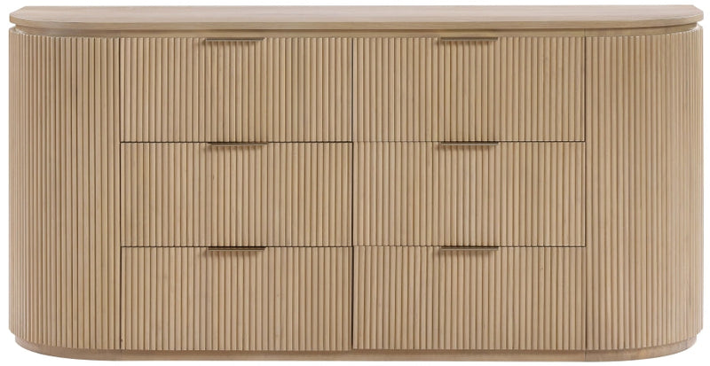 Astrid Solid Wood And Oak Veneer Dresser in Natural - 818Oak-D