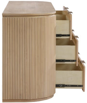 Astrid Solid Wood And Oak Veneer Dresser in Natural - 818Oak-D
