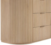 Astrid Solid Wood And Oak Veneer Dresser in Natural - 818Oak-D