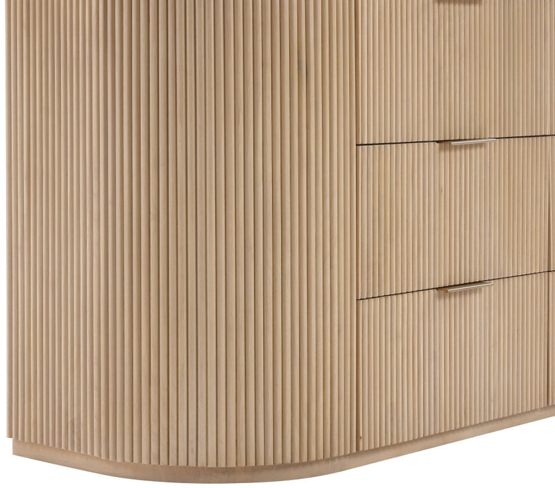 Astrid Solid Wood And Oak Veneer Dresser in Natural - 818Oak-D
