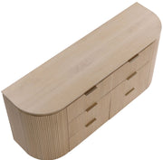 Astrid Solid Wood And Oak Veneer Dresser in Natural - 818Oak-D