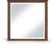 Astrid Solid Wood And Oak Veneer Mirror in Brown - 818Brown-M