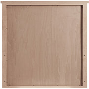 Astrid Solid Wood And Oak Veneer Mirror in Brown - 818Brown-M