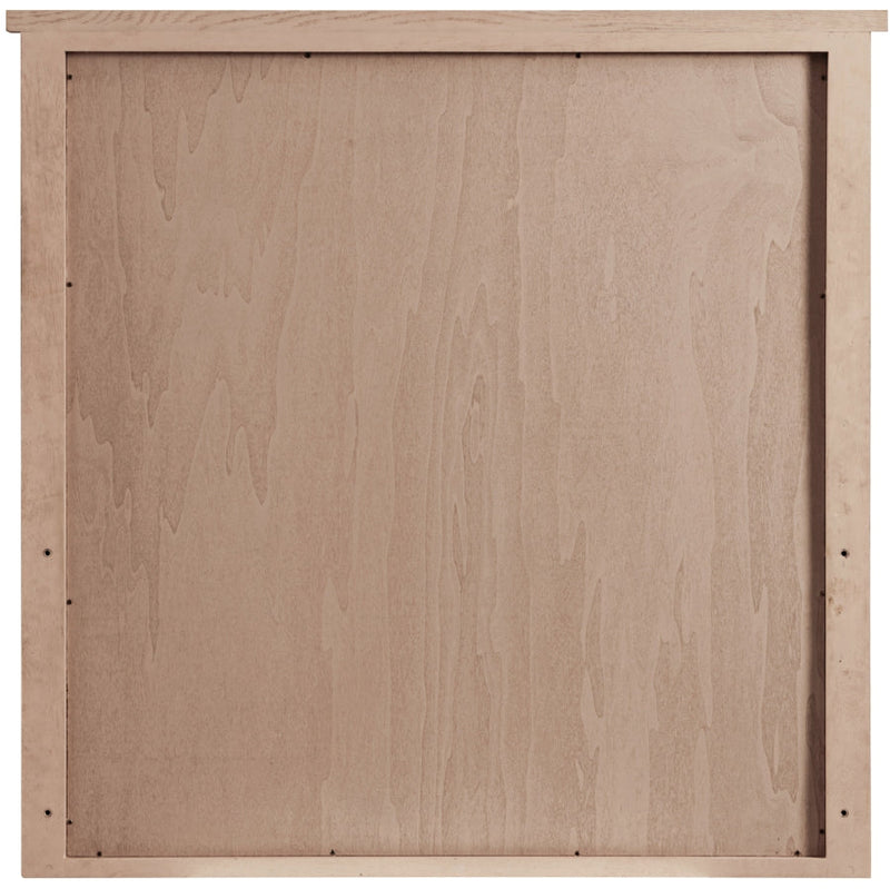 Astrid Solid Wood And Oak Veneer Mirror in Brown - 818Brown-M