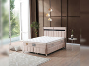 Asya Storage Bed With Headboard - Queen in Brown - 200-ELIF-ASY-150-EY390-SB