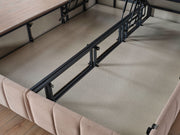 Asya Storage Bed With Headboard - Queen in Grey - 200-ELIF-ASY-150-EY393-SB