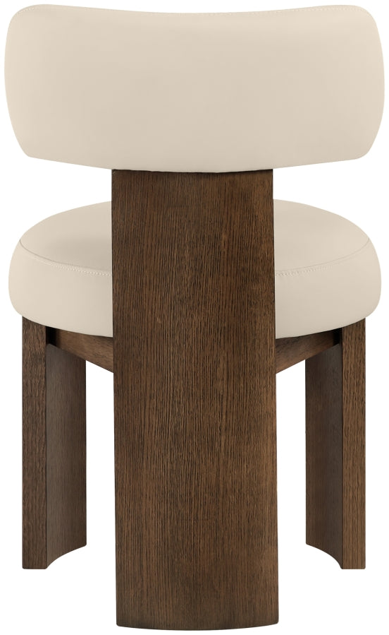 Atelier Vegan Leather Upholstered Dining Chair in Beige, Set of 2 - 88085Beige-C