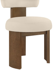Atelier Vegan Leather Upholstered Dining Chair in Beige, Set of 2 - 88085Beige-C