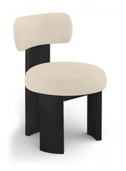 Atelier Vegan Leather Upholstered Dining Chair in Beige, Set of 2 - 88087Beige-C