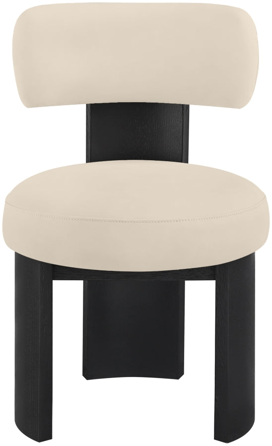 Atelier Vegan Leather Upholstered Dining Chair in Beige, Set of 2 - 88087Beige-C