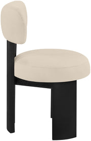Atelier Vegan Leather Upholstered Dining Chair in Beige, Set of 2 - 88087Beige-C