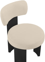 Atelier Vegan Leather Upholstered Dining Chair in Beige, Set of 2 - 88087Beige-C