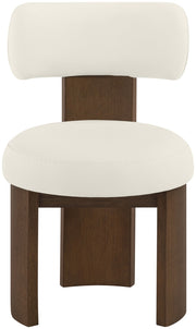 Atelier Vegan Leather Upholstered Dining Chair in Cream, Set of 2 - 88085Cream-C