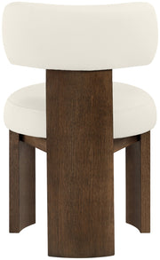 Atelier Vegan Leather Upholstered Dining Chair in Cream, Set of 2 - 88085Cream-C