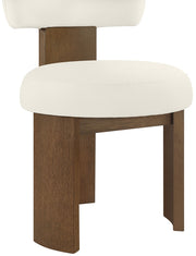 Atelier Vegan Leather Upholstered Dining Chair in Cream, Set of 2 - 88085Cream-C