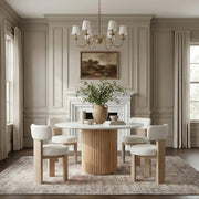 Atelier Vegan Leather Upholstered Dining Chair in Cream, Set of 2 - 88086Cream-C