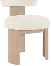 Atelier Vegan Leather Upholstered Dining Chair in Cream, Set of 2 - 88086Cream-C