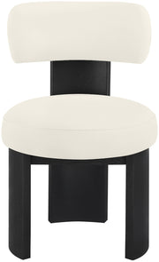 Atelier Vegan Leather Upholstered Dining Chair in Cream, Set of 2 - 88087Cream-C