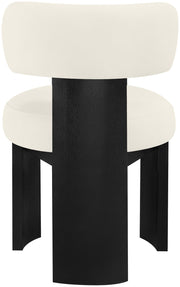 Atelier Vegan Leather Upholstered Dining Chair in Cream, Set of 2 - 88087Cream-C