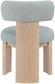 Atelier Vegan Leather Upholstered Dining Chair in Light Blue, Set of 2 - 88086LtBlu-C