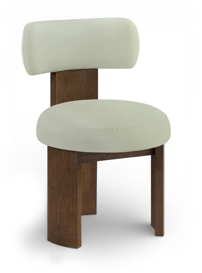 Atelier Vegan Leather Upholstered Dining Chair in Mint, Set of 2 - 88085Mint-C