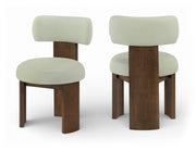 Atelier Vegan Leather Upholstered Dining Chair in Mint, Set of 2 - 88085Mint-C