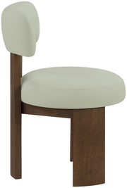 Atelier Vegan Leather Upholstered Dining Chair in Mint, Set of 2 - 88085Mint-C
