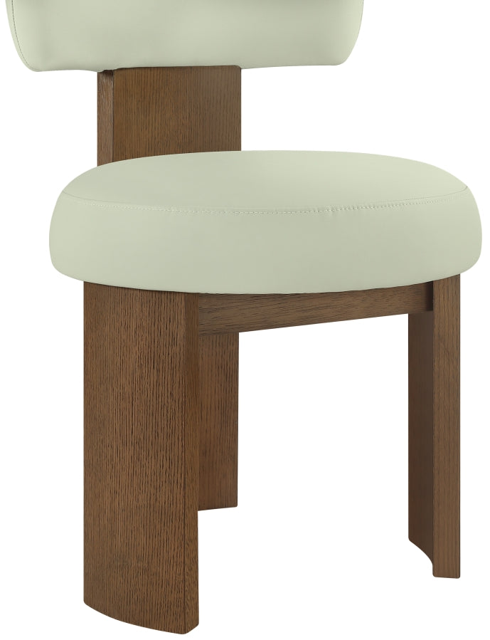 Atelier Vegan Leather Upholstered Dining Chair in Mint, Set of 2 - 88085Mint-C