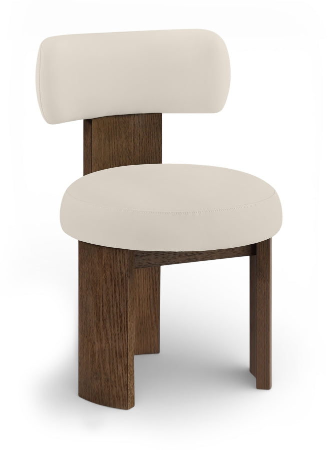 Atelier Vegan Leather Upholstered Dining Chair in Taupe, Set of 2 - 88085Taupe-C