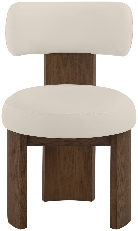 Atelier Vegan Leather Upholstered Dining Chair in Taupe, Set of 2 - 88085Taupe-C
