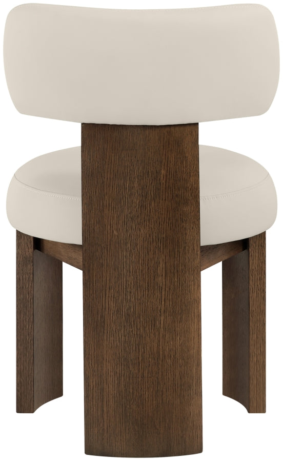 Atelier Vegan Leather Upholstered Dining Chair in Taupe, Set of 2 - 88085Taupe-C