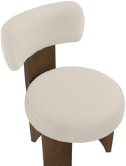 Atelier Vegan Leather Upholstered Dining Chair in Taupe, Set of 2 - 88085Taupe-C