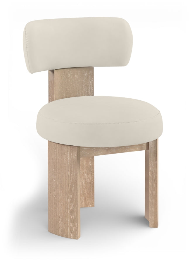 Atelier Vegan Leather Upholstered Dining Chair in Taupe, Set of 2 - 88086Taupe-C