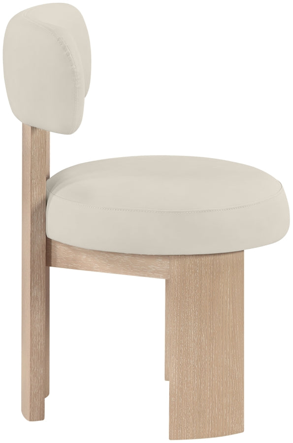 Atelier Vegan Leather Upholstered Dining Chair in Taupe, Set of 2 - 88086Taupe-C