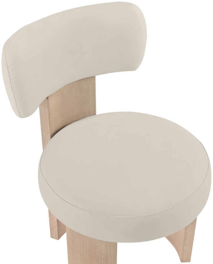 Atelier Vegan Leather Upholstered Dining Chair in Taupe, Set of 2 - 88086Taupe-C