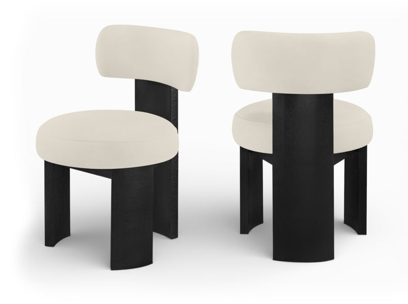 Atelier Vegan Leather Upholstered Dining Chair in Taupe, Set of 2 - 88087Taupe-C