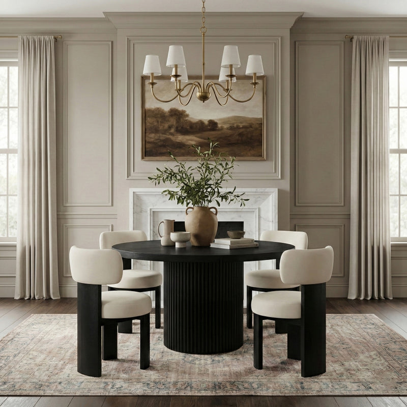 Atelier Vegan Leather Upholstered Dining Chair in Taupe, Set of 2 - 88087Taupe-C
