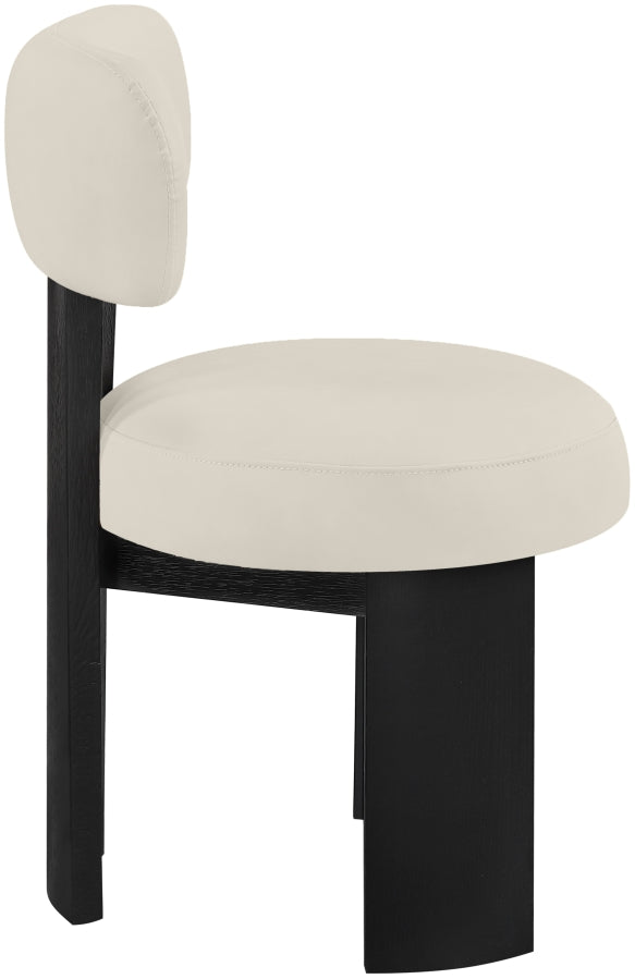 Atelier Vegan Leather Upholstered Dining Chair in Taupe, Set of 2 - 88087Taupe-C