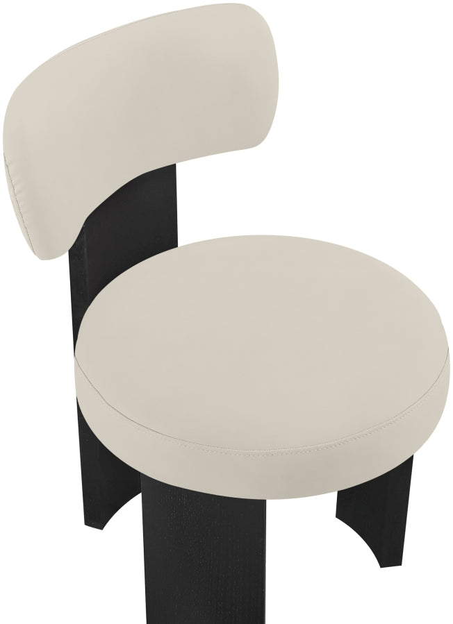 Atelier Vegan Leather Upholstered Dining Chair in Taupe, Set of 2 - 88087Taupe-C