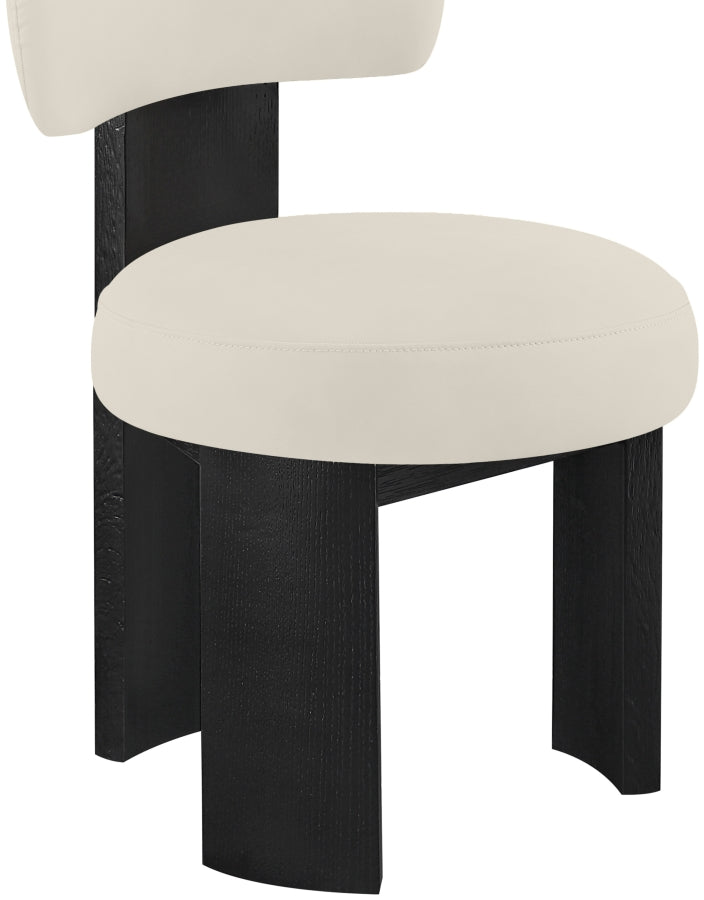 Atelier Vegan Leather Upholstered Dining Chair in Taupe, Set of 2 - 88087Taupe-C