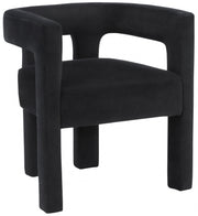 Athena Velvet Upholstered Dining Chair in Black - 889Black-C