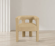 Athena Velvet Upholstered Dining Chair in Camel - 889Camel-C
