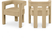 Athena Velvet Upholstered Dining Chair in Camel - 889Camel-C