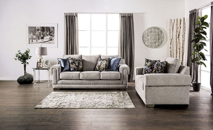 Atherstone Light Gray Loveseat - SM6436-LV