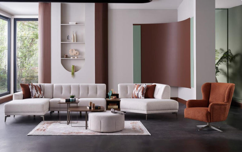 Atlanta Pearl 4-Piece Modular Sleeper Sectional from Bellona - Luna Furniture