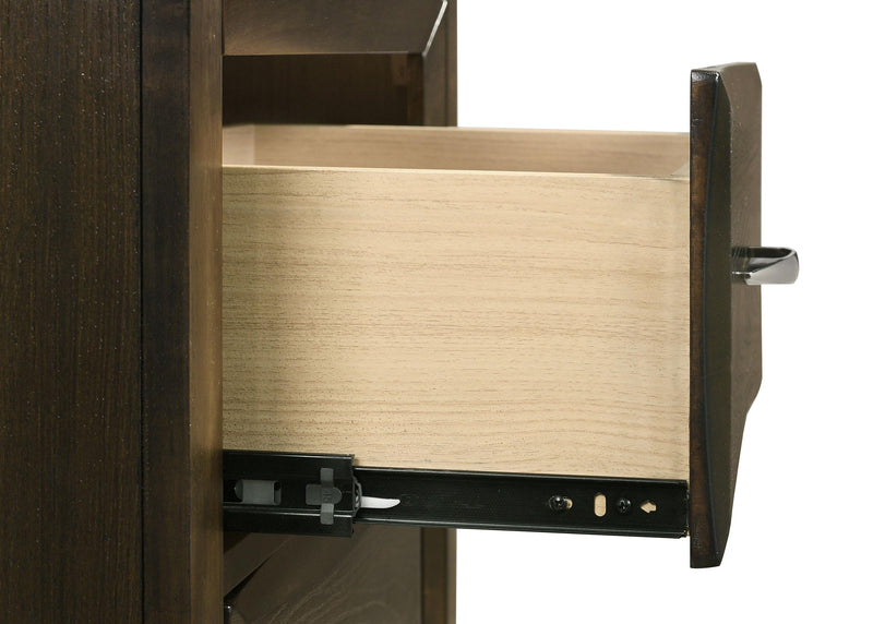 Atlas 2-drawer Bedroom Nightstand Bedside Table Dark Oak - 215972