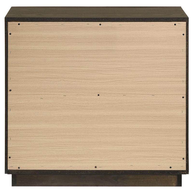 Atlas 2-drawer Bedroom Nightstand Bedside Table Dark Oak - 215972