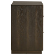 Atlas 2-drawer Bedroom Nightstand Bedside Table Dark Oak - 215972