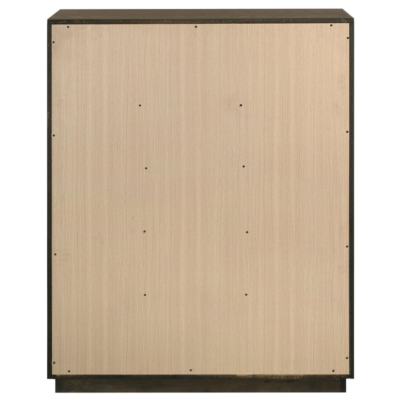 Atlas 5-drawer Bedroom Chest of Drawers Dark Oak - 215975