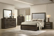 Atlas 5-piece Eastern King Bedroom Set Dark Oak - 215971KE-S5